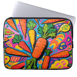 Housse Pour Ordinateur Portable Motif d'explosion de carotte colorée