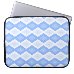 Housse Pour Ordinateur Portable Motif diamant bleu pâle