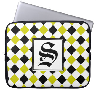 Housse Pour Ordinateur Portable Motif diamant n° 1 Monogrammé