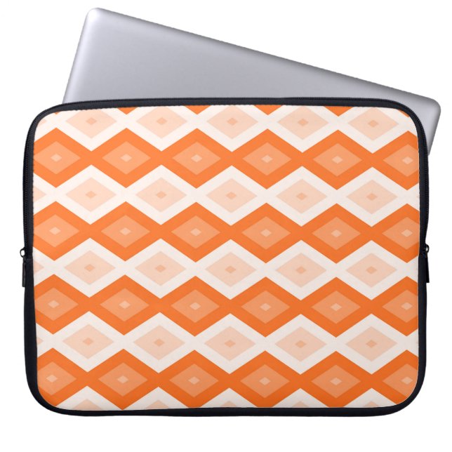 Housse Pour Ordinateur Portable Motif diamant orange (Devant)