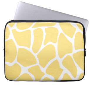 Housse Pour Ordinateur Portable Motif d'impression de girafe en jaune