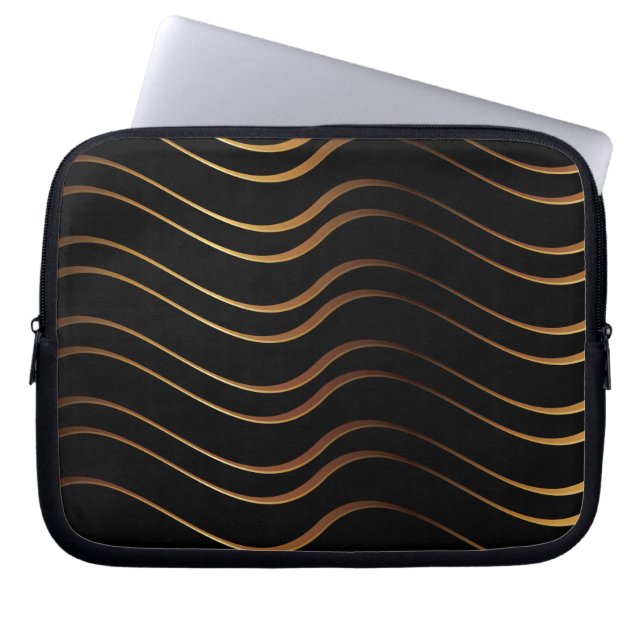 Housse Pour Ordinateur Portable Motif d'or 4 (Devant)