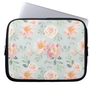 Housse Pour Ordinateur Portable Motif du jardin rose Rose Rose Pastel