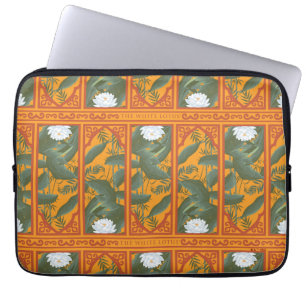 Housse Pour Ordinateur Portable Motif du panneau botanique du coucher de soleil - 