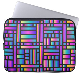 Housse Pour Ordinateur Portable Motif élégant moderne - Mode Tartan géométrique