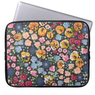 Housse Pour Ordinateur Portable Motif élégant sans couture avec un flux mignon