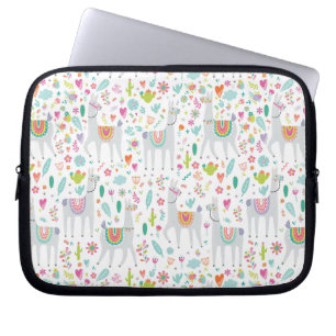 Housse Pour Ordinateur Portable Motif en pastel mignon de lama