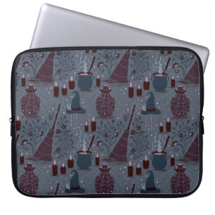 Housse Pour Ordinateur Portable Motif ensorcelant d'Halloween au clair de lune