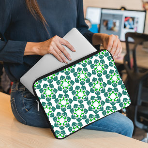 Housse Pour Ordinateur Portable Motif Feuille, Motif De Feuilles, Feuilles Verts