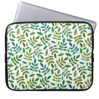 Motif feuille vert aquarelle. Floral verdoyant