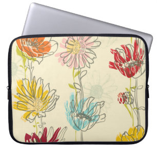 Housse Pour Ordinateur Portable Motif floral à main
