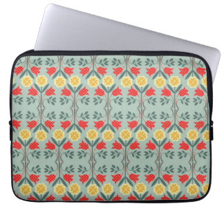 Housse Pour Ordinateur Portable Motif floral de hippie de fairisle juste d'île