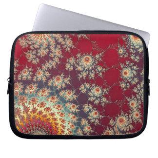 Housse Pour Ordinateur Portable Motif floral en spirale