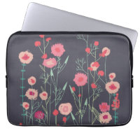 Motif floral foncé