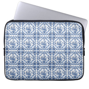 Housse Pour Ordinateur Portable Motif Floral Hollandais Carreaux