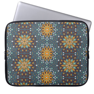 Housse Pour Ordinateur Portable Motif floral incomparable. Fleurs de gribouillis s