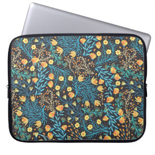 Housse Pour Ordinateur Portable Motif floral sans soudure. Flèche créative dessiné