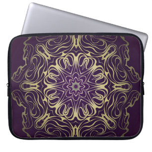 Housse Pour Ordinateur Portable Motif Flower Round. Illustration. Valentine, B
