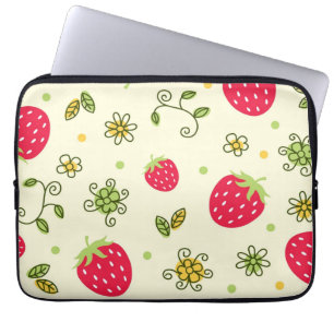 Housse Pour Ordinateur Portable Motif fraise