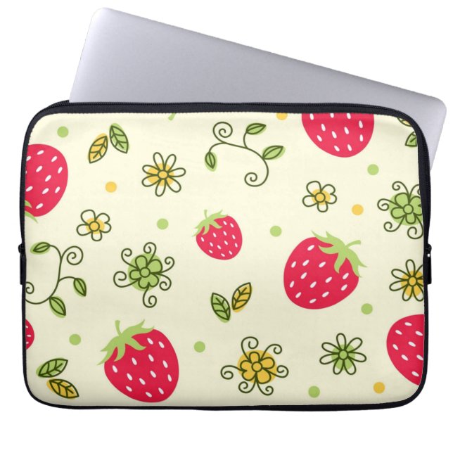 Housse Pour Ordinateur Portable Motif fraise (Devant)