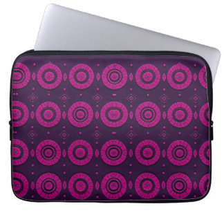 Housse Pour Ordinateur Portable Motif géométrique africain cercle magenta Electron