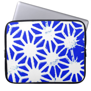 Housse Pour Ordinateur Portable Motif géométrique bleu royal