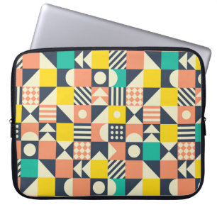 Housse Pour Ordinateur Portable Motif géométrique coloré sans couture