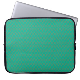 Housse Pour Ordinateur Portable Motif géométrique Emerald Green
