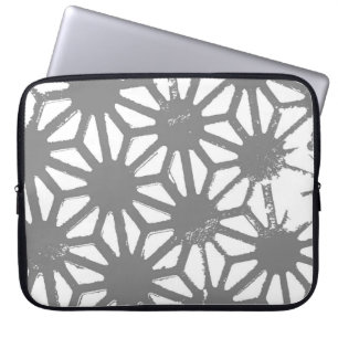 Housse Pour Ordinateur Portable Motif géométrique gris