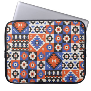 Housse Pour Ordinateur Portable Motif géométrique oriental sans couture. Design et