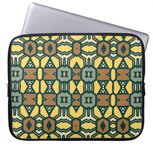 Housse Pour Ordinateur Portable Motif géométrique rétro unique, couteaux vintages