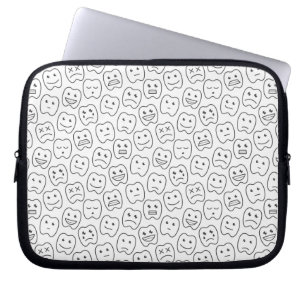 Housse Pour Ordinateur Portable Motif heureux de dents