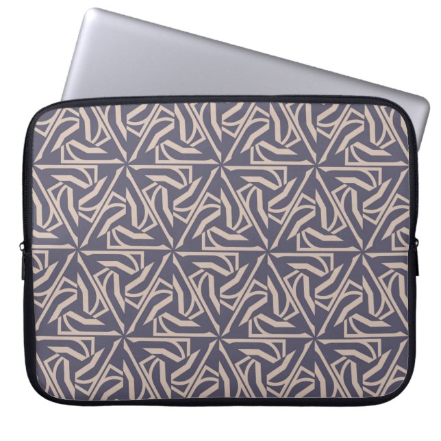 Housse Pour Ordinateur Portable Motif Hipster avec éléments polygonaux. Triangles (Devant)