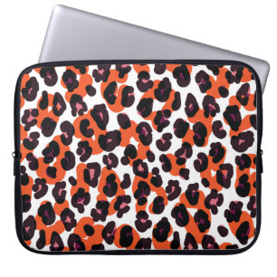 Housse Pour Ordinateur Portable Motif Léopard coloré : Design sans couture.