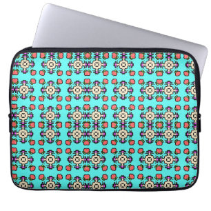 Housse Pour Ordinateur Portable Motif mandala floral sans couture