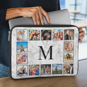 Housse Pour Ordinateur Portable Motif Marbre blanc en pierre