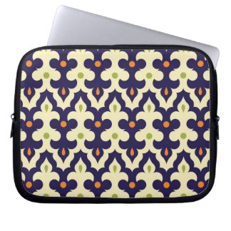 Housse Pour Ordinateur Portable Motif marocain d'arabesque de Paisley de damassé