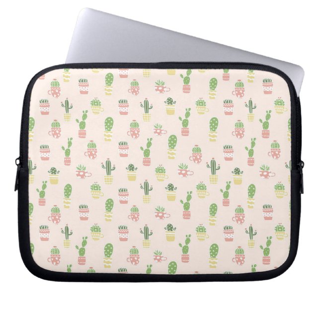 Housse Pour Ordinateur Portable Motif mignon de cactus (Devant)