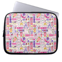 Motif mignon de manucure de griffonnage