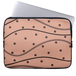 Housse Pour Ordinateur Portable Motif Mocha Dots & Stripes