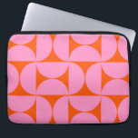 Housse Pour Ordinateur Portable Motif Moderne Du Milieu Du Siècle Préppant Rose Et<br><div class="desc">Motif moderne rétro du milieu du siècle - Formes géométriques Abstraites - Motif mignon et minimaliste en rose et orange.</div>