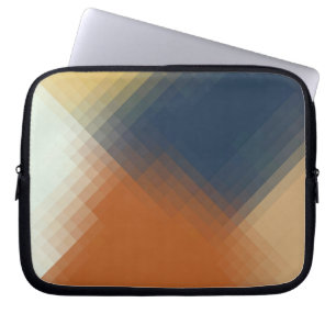 Housse Pour Ordinateur Portable Motif moderne tendance orange bleu jaune beige