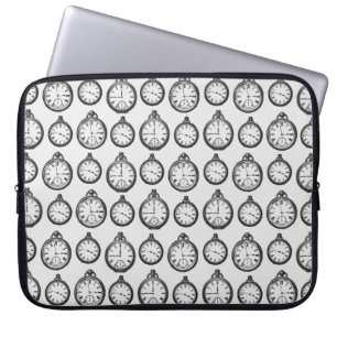 Housse Pour Ordinateur Portable Motif Montres de poche vintage