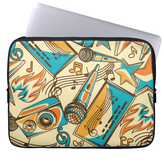 Housse Pour Ordinateur Portable Motif musical (Devant)