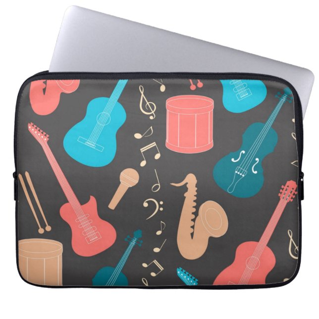 Housse Pour Ordinateur Portable Motif musical (Devant)