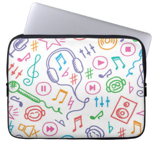Housse Pour Ordinateur Portable Motif musical