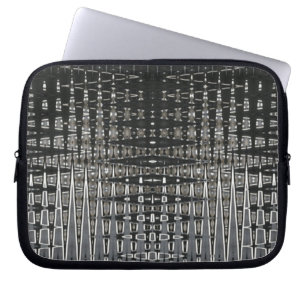 Housse Pour Ordinateur Portable Motif Noir Et Argent