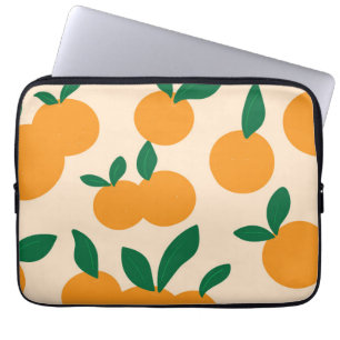 Housse Pour Ordinateur Portable Motif Oranges De Fruits Citrus De Style Moderne