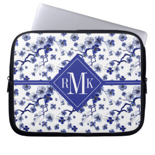 Housse Pour Ordinateur Portable Motif oriental de branche du monogramme Sakura