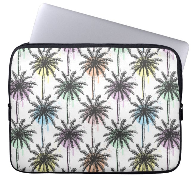 Housse Pour Ordinateur Portable Motif Paint Drop Palm Tree (Devant)
